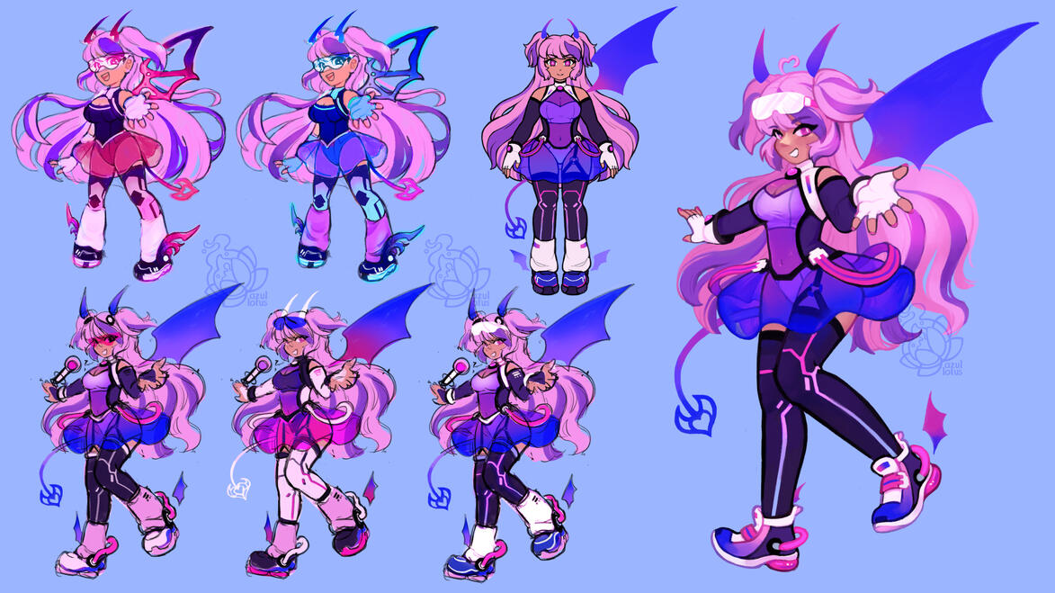 Process of &quot;Virtual Idol&quot; design.