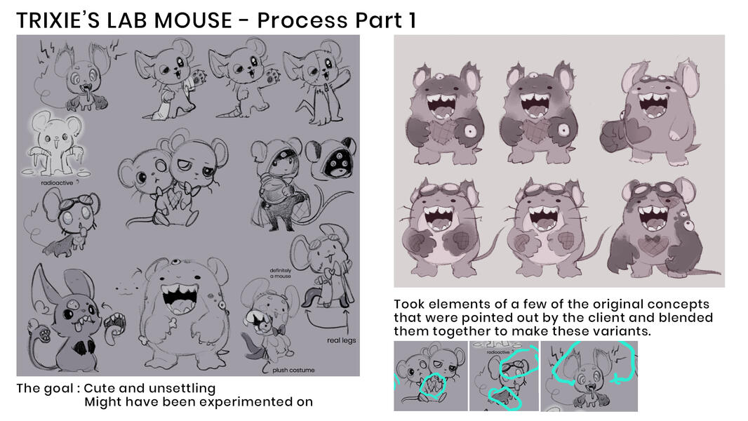 "Process of Trixie's Lab Mouse Part 1"