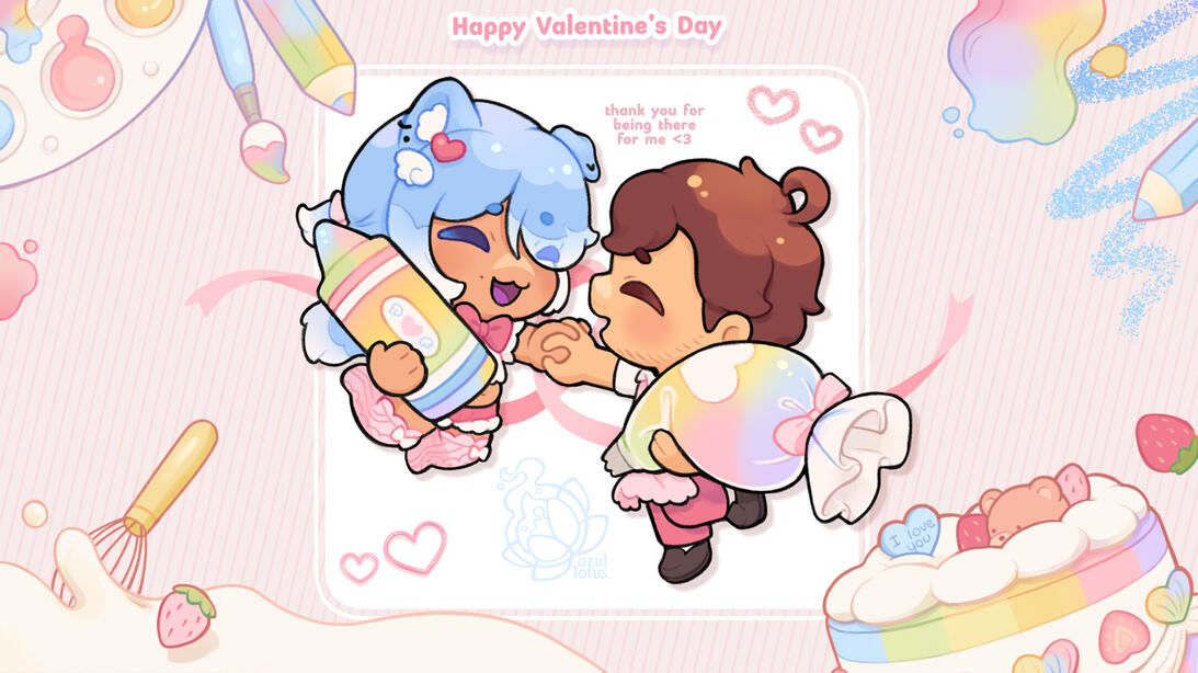 "Valentine's Day" personal art for my partner.
