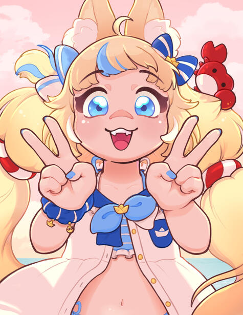 &quot;Yoho!&quot; Fanart of character Sameko Saba.