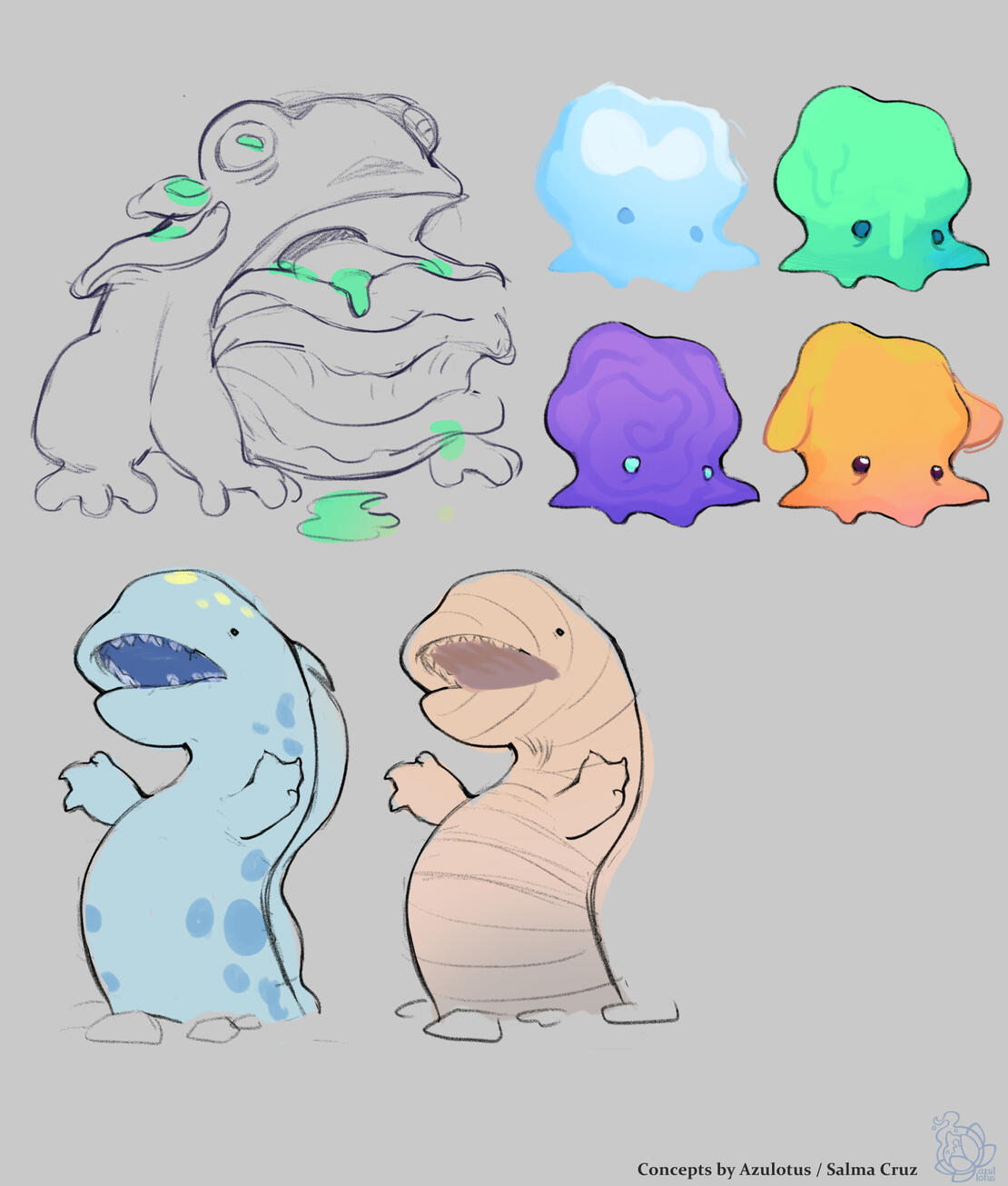 &quot;Enemy Sketchesfor PirateSoftware&#39;s Game Jam 15.