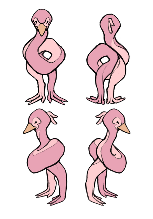 &quot;Distorted Flamingo Turnaround&quot; for PirateSoftware&#39;s Game Jam 15.