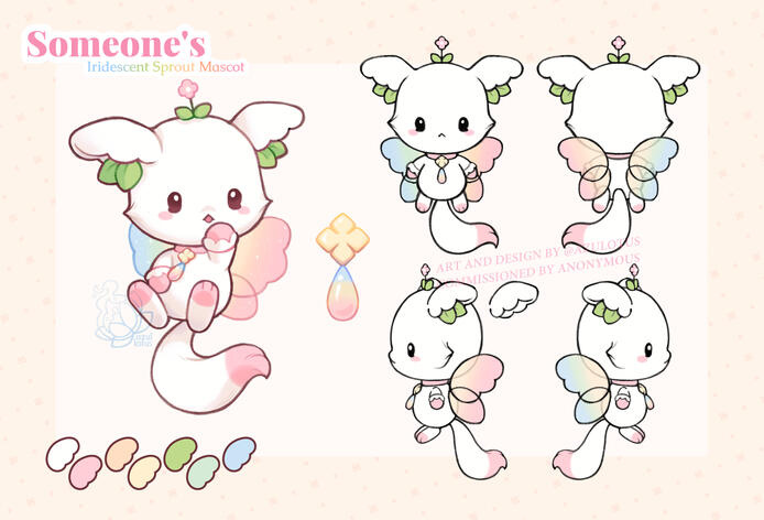 "Iridescent Sprout Mascot"